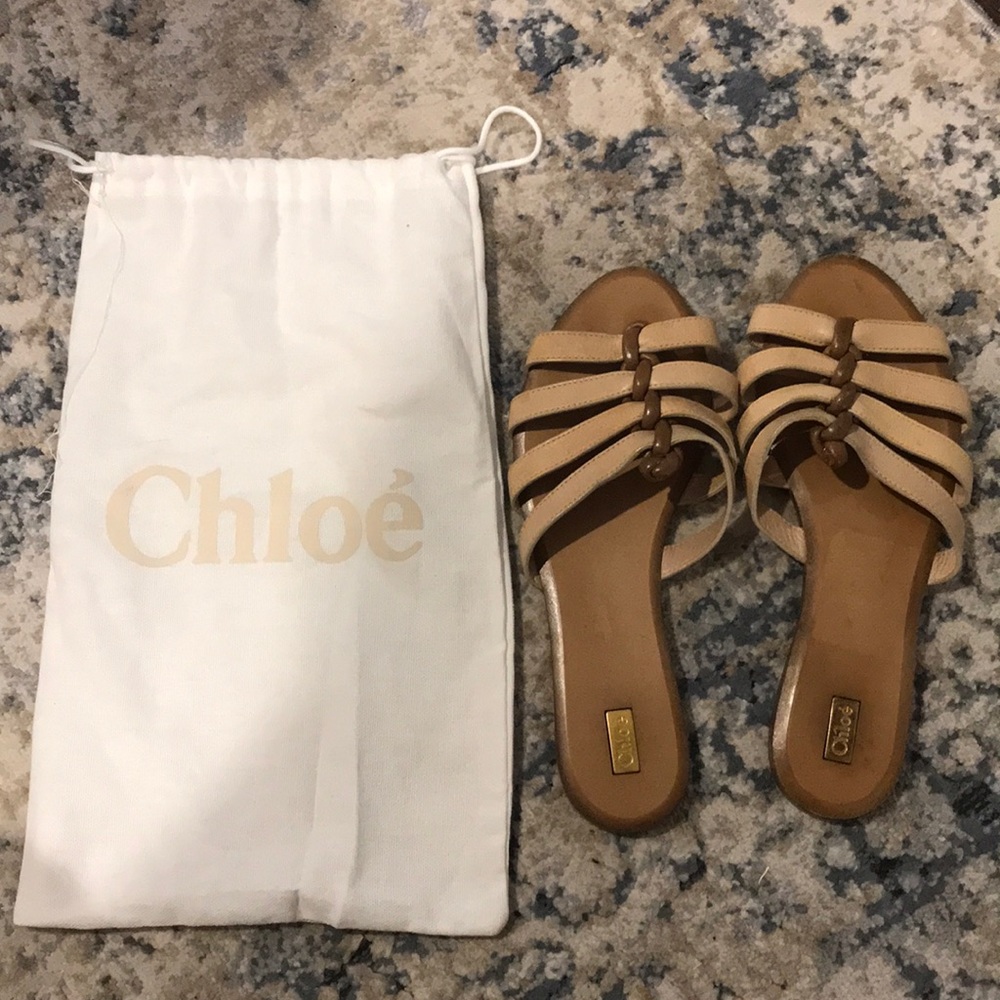 CHLOE SANDAL SLIDES